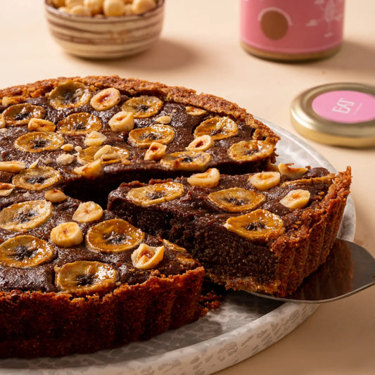 Cacao Banoffee Frangipane Millet Tart